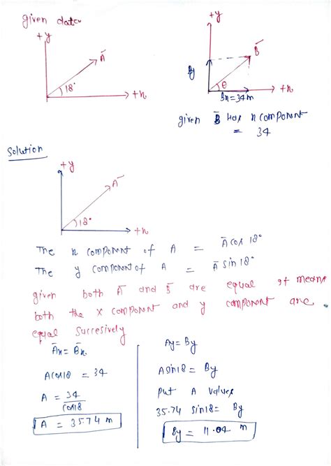 Solved The Figure Shows Two Displacement Vectors A And B Vector A