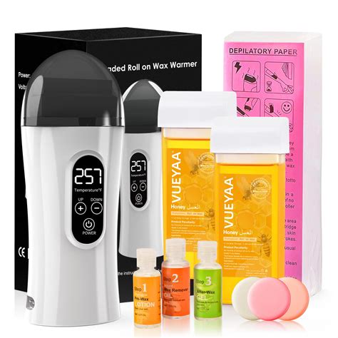 Upgrade Digital Roll On Wax Kit Wax Roller Kit For Hair Removal