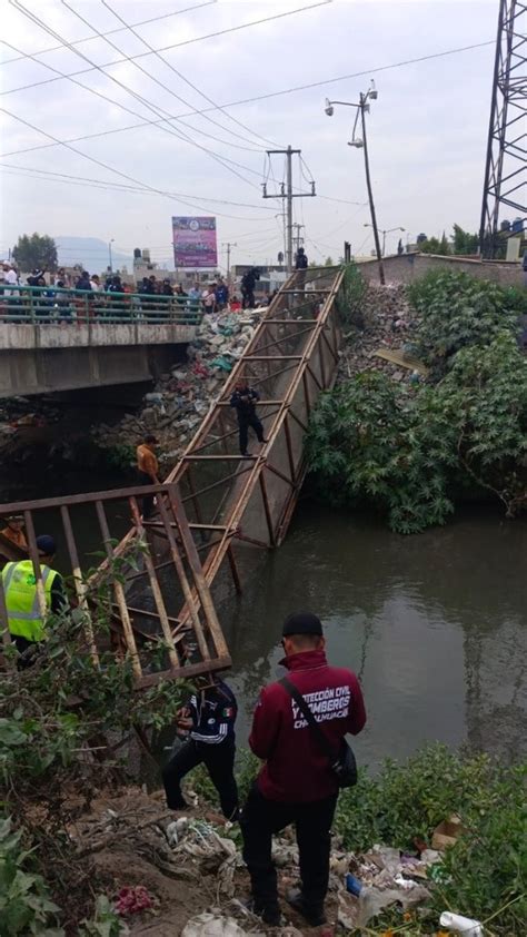 Colapsa Puente Peatonal En L Mites De Neza Y Chimalhuac N Heridos