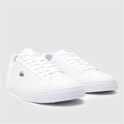 Mens White Lacoste Lerond Pro Trainers Schuh