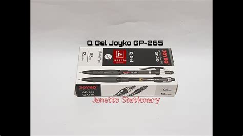 Pulpen Q Gel Joyko Gp Youtube