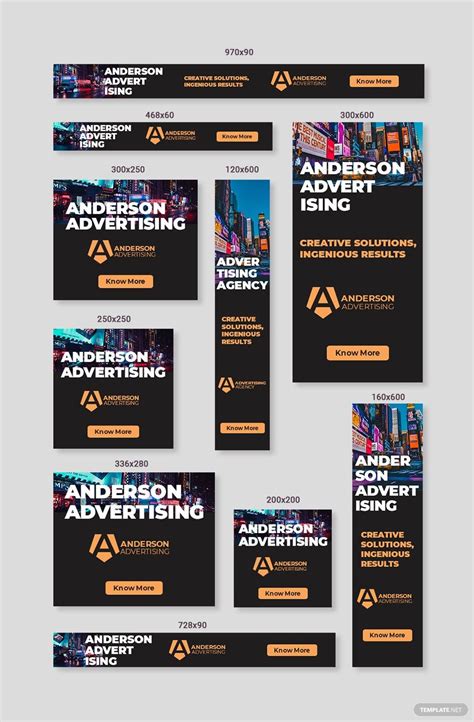 advertising agency web ads template  psd  templatenet