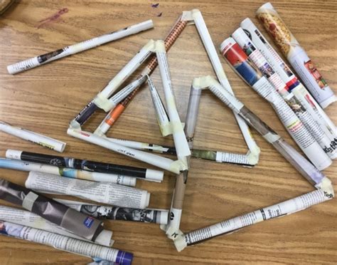 Project Rolled Paper Structures Mrs Macedonias Art Room