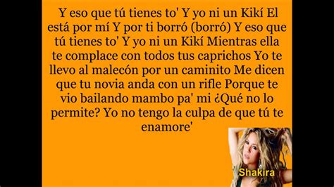 Shakira - Loca - Lyrics - YouTube