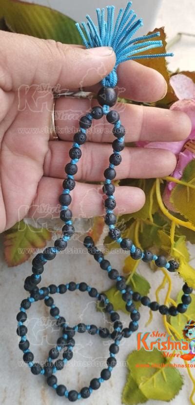 krishna spatika mala  krishna shaligram mala divine beads