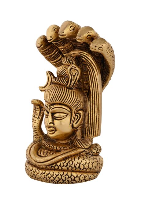 Exquisite Lord Shiva Face Statues Thebrassstatues