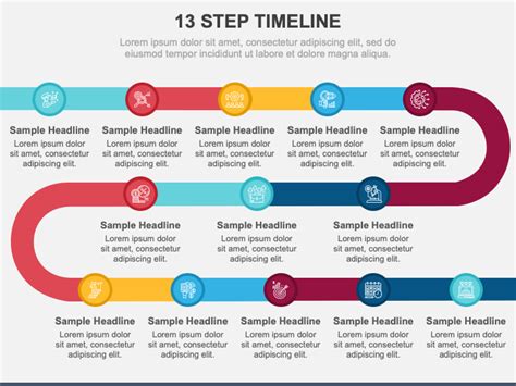 13 Step Timeline For PowerPoint And Google Slides PPT Slides