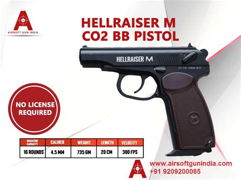 Hellraiser M Co Bb Cal Mm Air Pistol By Airsoft Gun India