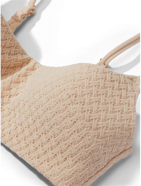 В язаний Купальник Victoria s Secret Essential Scoop Bikini Top Brazilian Bikini in Crochet