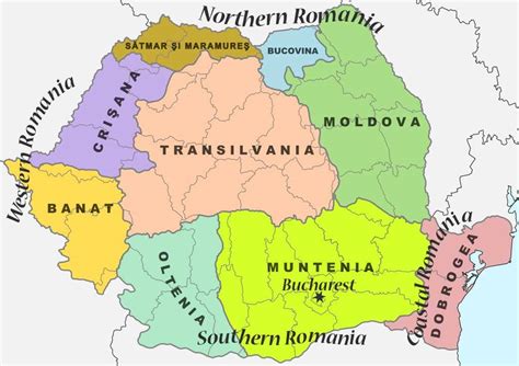 Romania Historical Regions Map Travel And Tourism Inf - vrogue.co
