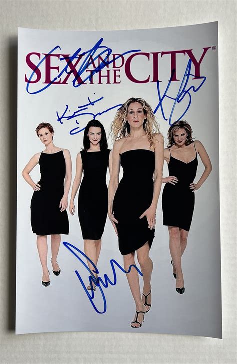 Sex And The City Cast Signed Photo Parker Cattrall