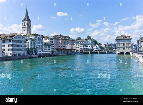 zurich  city view   lake switzerland stock photo alamy