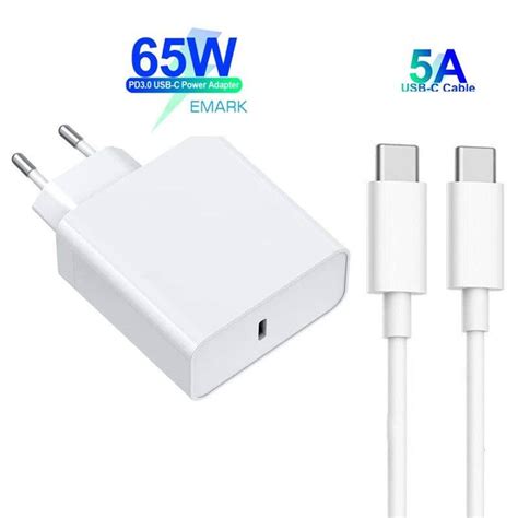 65w 20v 325a Usb Type C Pd Charger Usb C เพาเวอร์อะแดปเตอร์แล็ปท็อป