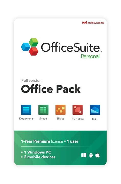 Customer Reviews: mobisystems OfficeSuite Personal (1-User) (1-Year ...