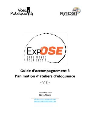 Fillable Online Pedagogie Ac Limoges Guide Loquence Expose V Docx