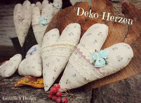 Deko Herzen Vintage Shabby Chic By Gr Flich Design Kunst Handwerk In