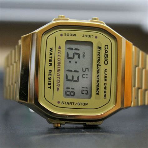 Vintage Casio Electro Luminescence Alarm Chrono Illuminator Digital Watch A168 | WatchCharts