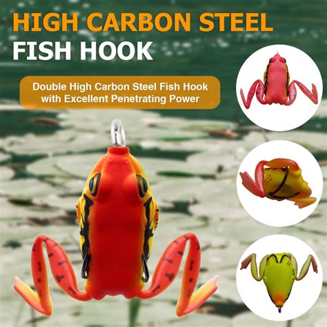 Reaction Tackle 2.25" Hollow Body Frogs with Swimming Legs (2-Pack