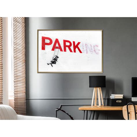 Happy Larry Gerahmte Typografische Kunst Banksy Park Ing Wayfair De