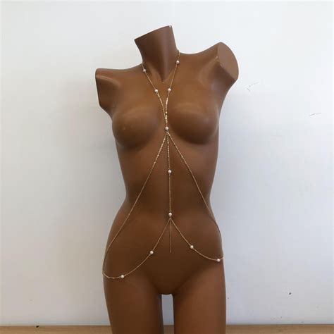 Sexy Body Chain Jewelry Gold Body Jewelry Layered Bikini Bellybutton Waistchain Party Body Chain