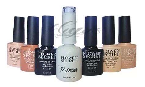 Pack De Esmaltes Nude Primer Base Y Top Coat Ml Cuotas Sin Inter S