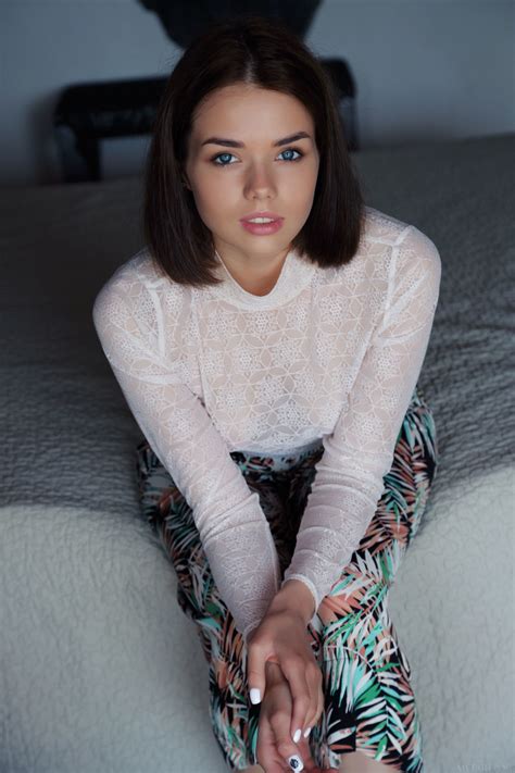 Latvian Babe Keira Blue Revealing Her Tiny Boobs And Holes In A Solo