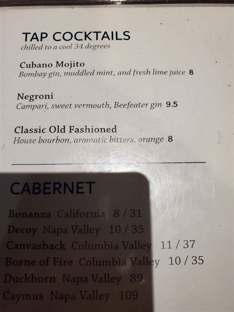Menu At Twelve Restaurant Tyler