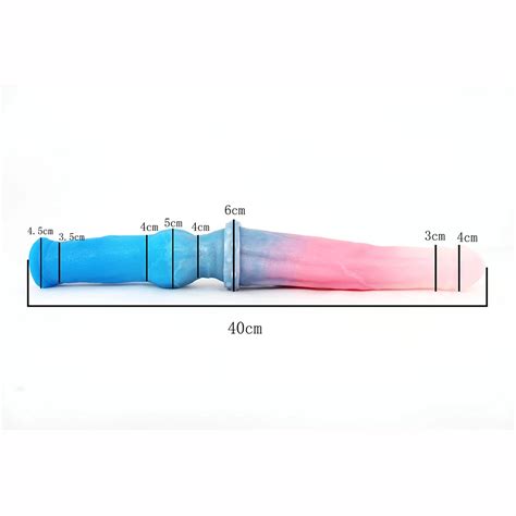 FAAK-15-7-lnch-Long-Double-Dildo-Smacaron-Color-Large-Knot-Penis-Animal ...