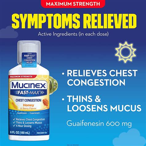 Mucinex Fast-Max Maximum Strength Chest Congestion Relief 6 fl oz