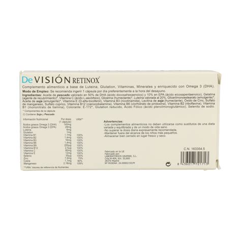 Devision Retinox C Psulas De Pharma Otc Naturitas