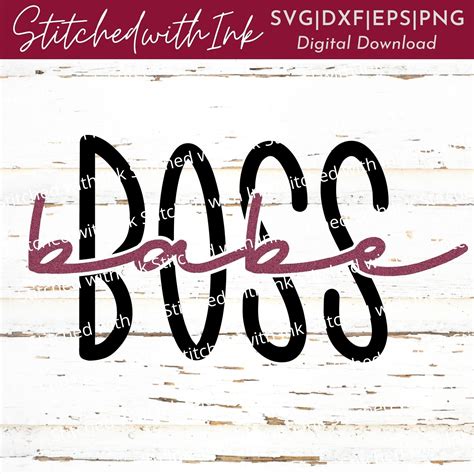 Boss Babe Svg Boss Babe Png Girl Boss SVG Boss SVG Boss Etsy