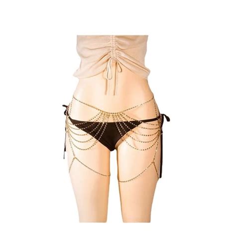 Buy Rhinestone Sexy Belly Waist Body Chain Bikini Accessories Luxury Crystal Leg Chain Body