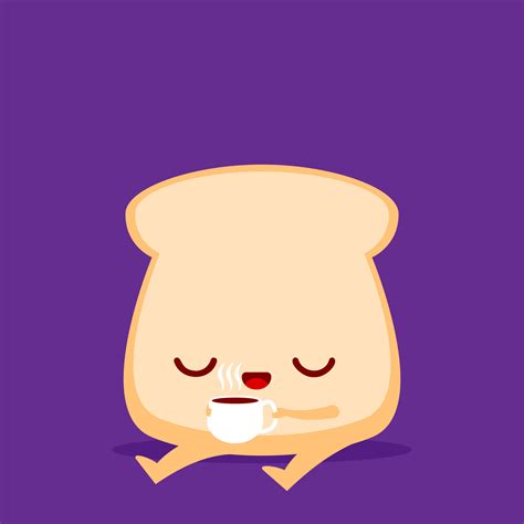 Bread cartoon character 38441151 Vector Art at Vecteezy