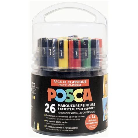 Posca Marqueur Pigment Pack Educr Atif Classique Uni Ball