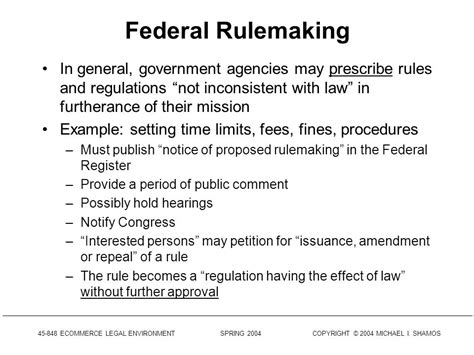 ecommerce legal environment spring  copyright  michael  shamos ecommerce legal