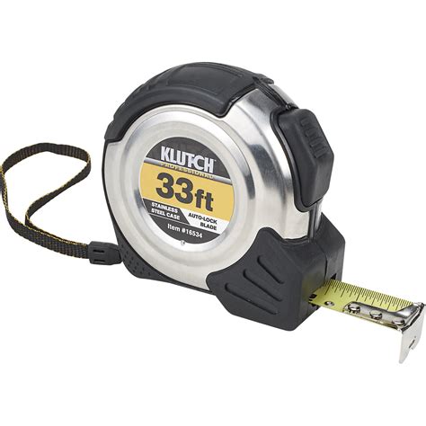 Klutch Stainless Steel Tape Measure — 1in X 33ft Northern Tool