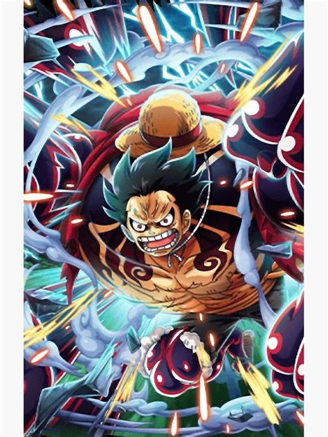 Luffy Gear Fourth One Piece Poster For Sale By Stephanieben Redbubble