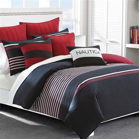 Nautica Mineola Cotton Navy Comforter Set Bed Bath Beyond 9108323