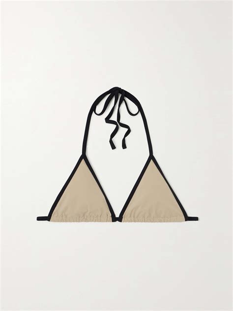 Toteme Recycled Triangle Bikini Top Net A Porter