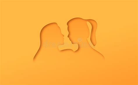 Papercut Lesbian Women Gay Couple In Love Stock Illustration Illustration Of Psychology Adult