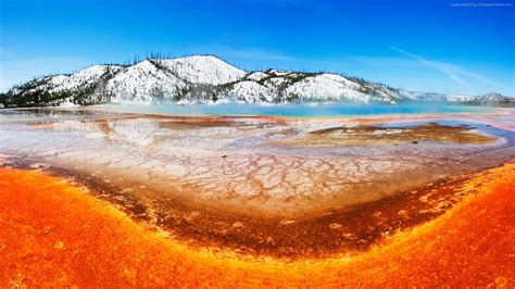 Download Captivating View of Yellowstone Geysers Eruption Wallpaper ...