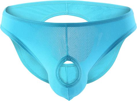 Men S Sexy Thong Bikini Hole Briefs Low Rise Underwear Panties