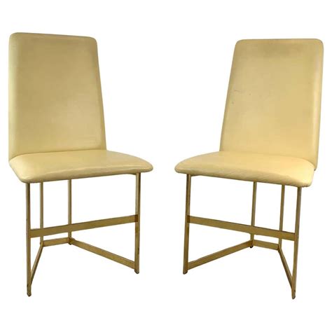 Pair Midcentury Modern Style Dining Chairs Ft. Clean Lines and Organic ...