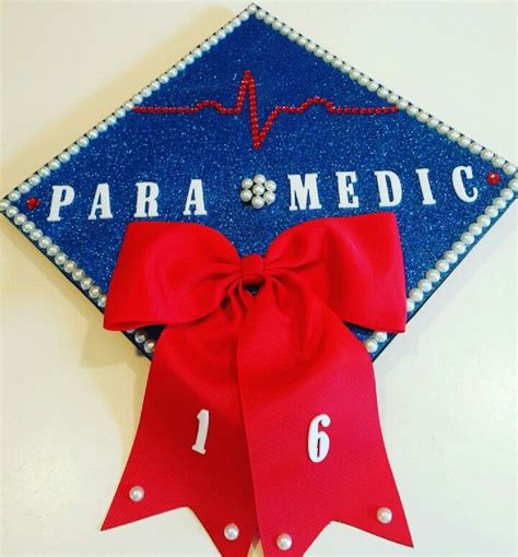 Paramedic Ems Graduation Cap Decoration Love The Colours Follow Us