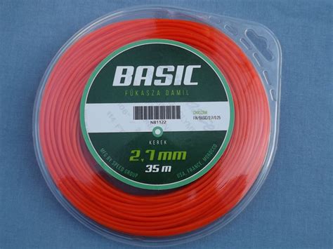 Fűkasza fűnyíró damil 2.7mm 35méter kerek Basic fin/basic/2.
