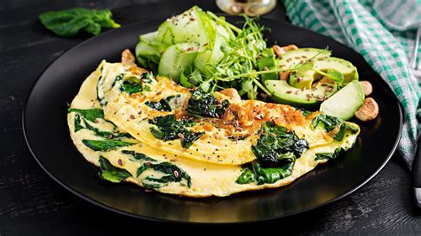 Receita De Omelete De Sementes E Espinafre Mundo Verde