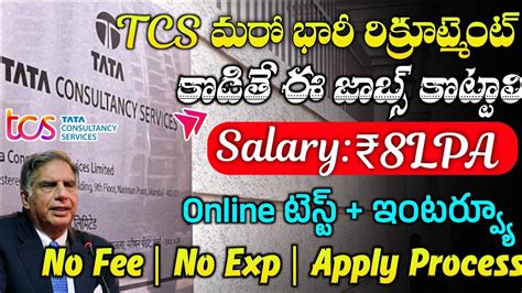 Latest Jobs In Telugu Work From Home Jobs Tcs Codevita Season