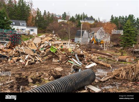 Huricane Fiona Destruction In The Village Of New Haven Nova Scotia