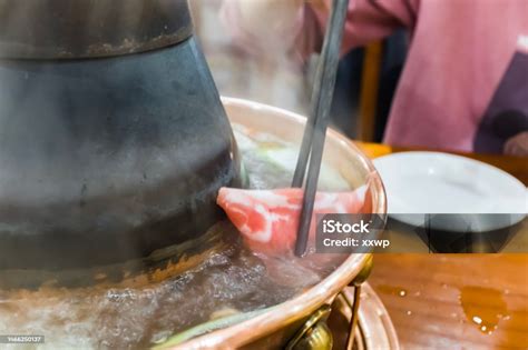 Chinese Old Beijing Hot Pot Dish Copper Hot Pot Instantboiled Mutton