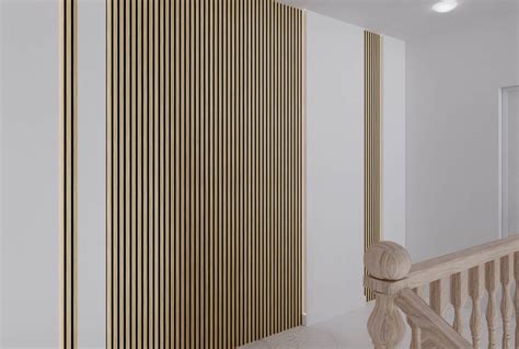 Acoustic Natural Oak Slatwall Panel I Elite Trimworks